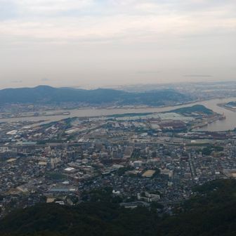 皿倉山山頂展望台からの眺望