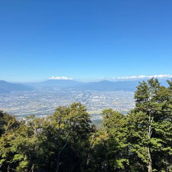 大畠山から甲府方面
