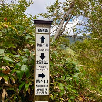 鳥越峠に到着