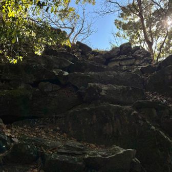 最後は石段を上がり、