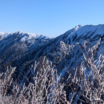 木曽駒ケ岳から将棊頭山への稜線