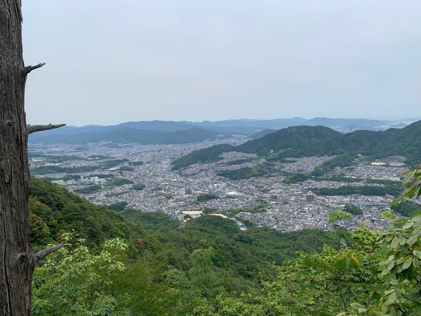 長楽寺駅-荒谷山-荒谷山-あさひが丘展望台入口バス停 縦走コースの写真