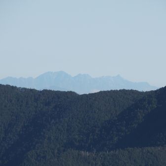穂高、槍ヶ岳が見える！