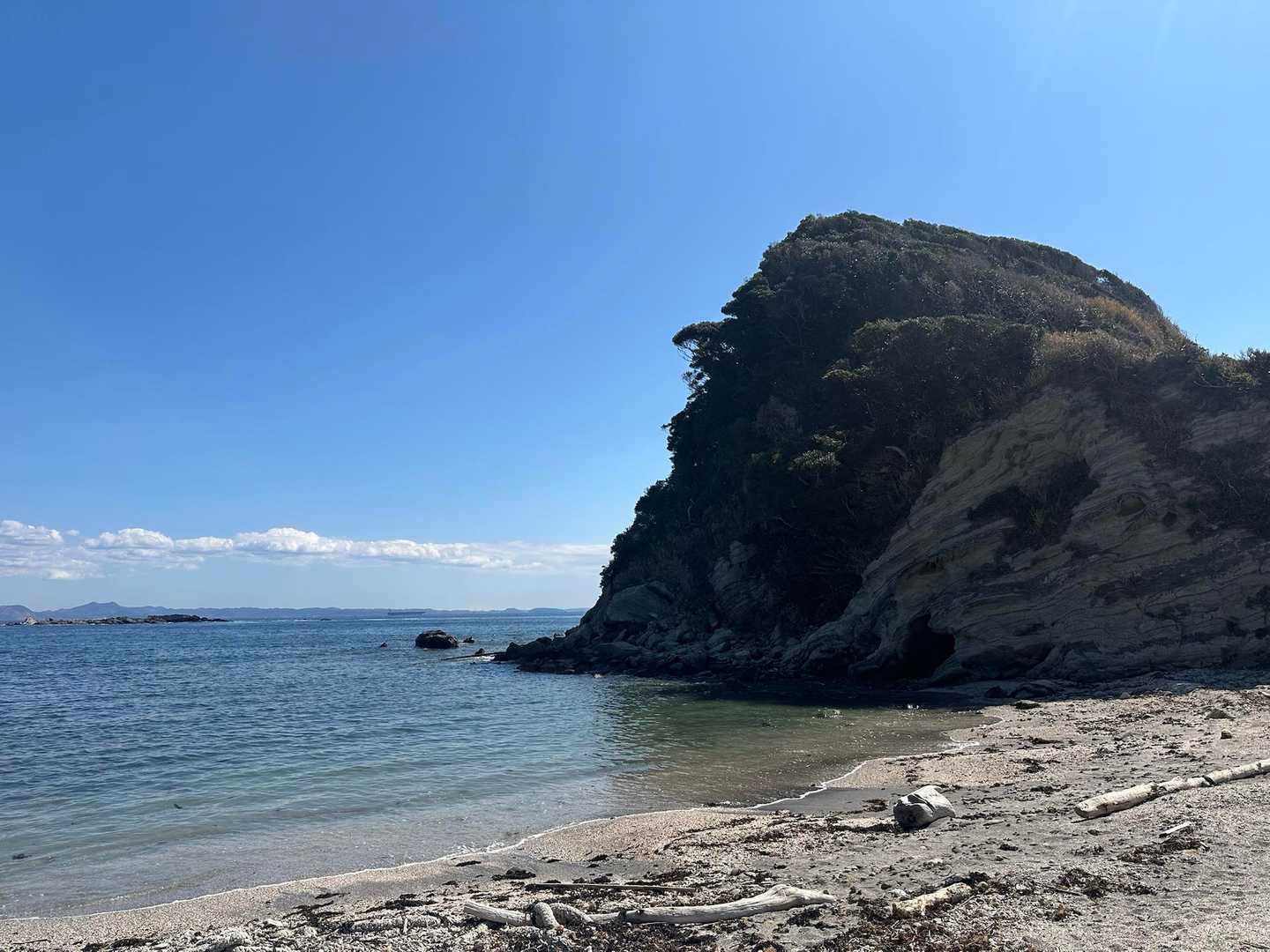 松輪バス停-剱崎-江奈湾-白浜毘沙門天-盗人狩-宮川町バス 縦走コースの写真