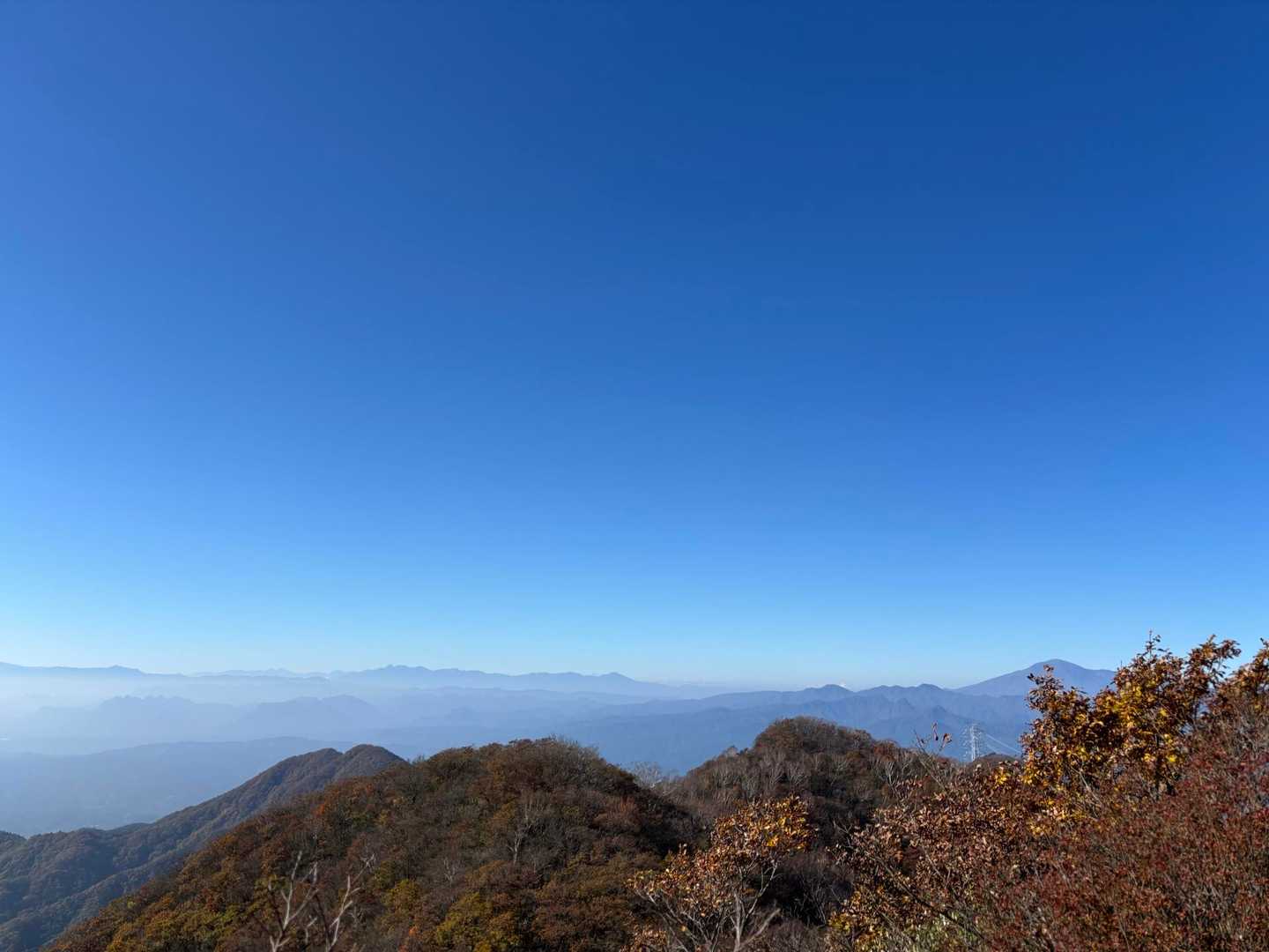 八ヶ岳と浅間山
