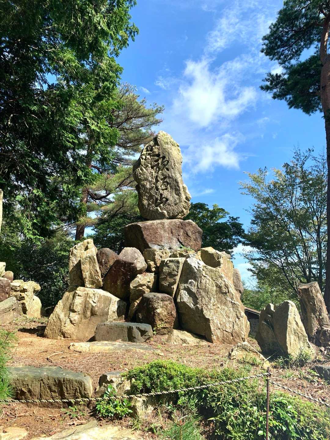 かがいの広場、歌垣山公園が男山だそうです😊