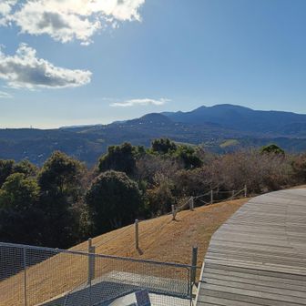 リッジウォークを1周します。大室山も見えました。