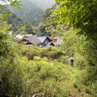 バリエーションルートで降りたら目の前が山下屋でした！