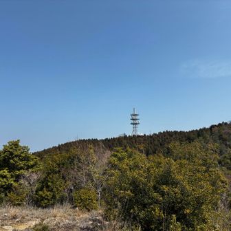 白毛山の方は真っ青な空💙
