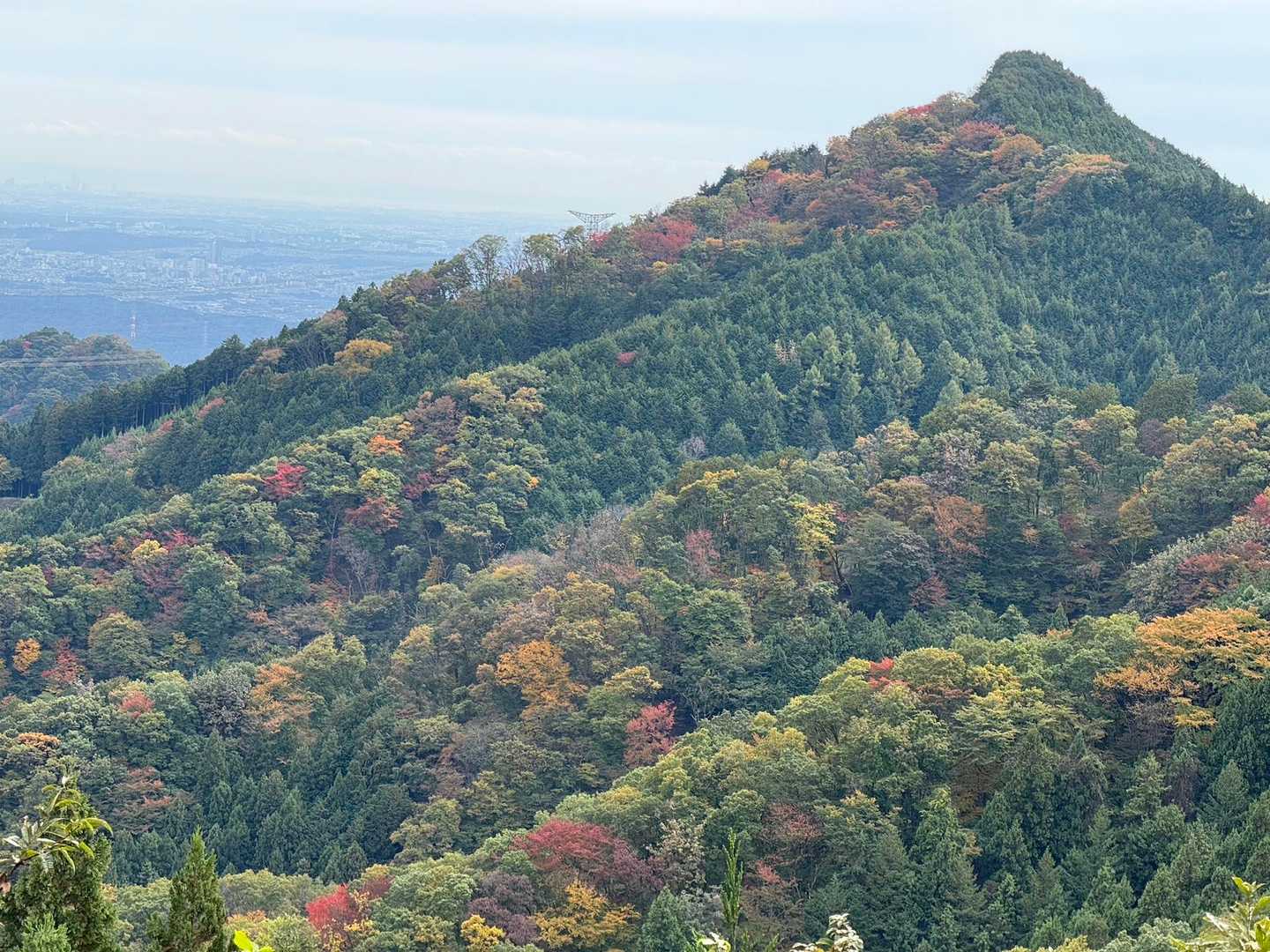 古里駅-大塚山-つるつる温泉バス停 縦走コースの写真