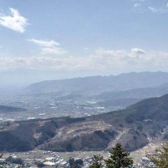 展望台からの景色
明るい曇りの日でしたが、遠くはかすんでます