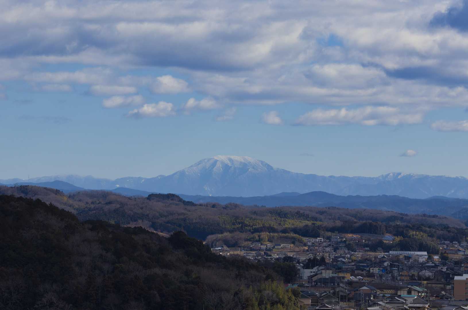 白い恵那山が見えました🤗