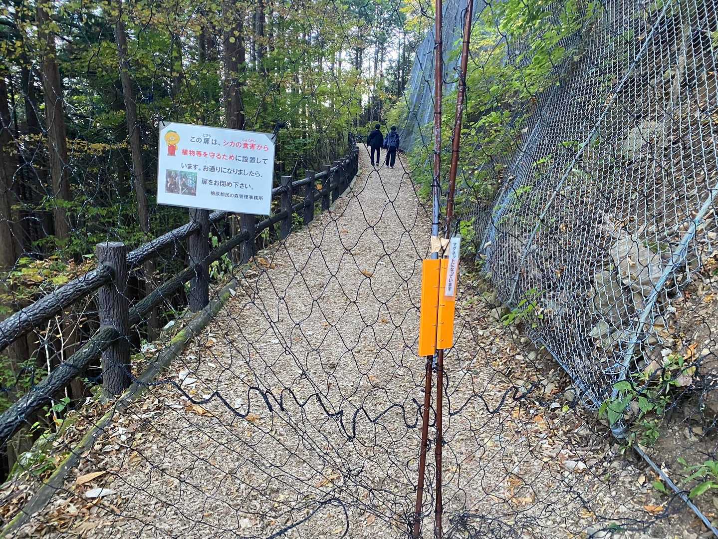 これも　マグネット🧲で閉めやすくて良い感じ⭕️
さすが　金持ち東京都
山道もあちらこちら手入れ行き届いているし
