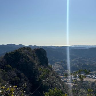 さっきいた伊予ヶ岳南峯