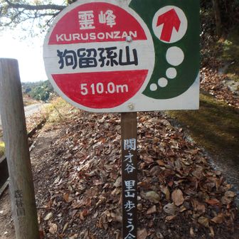 関・才谷里山歩こう会により設置された登山口標識