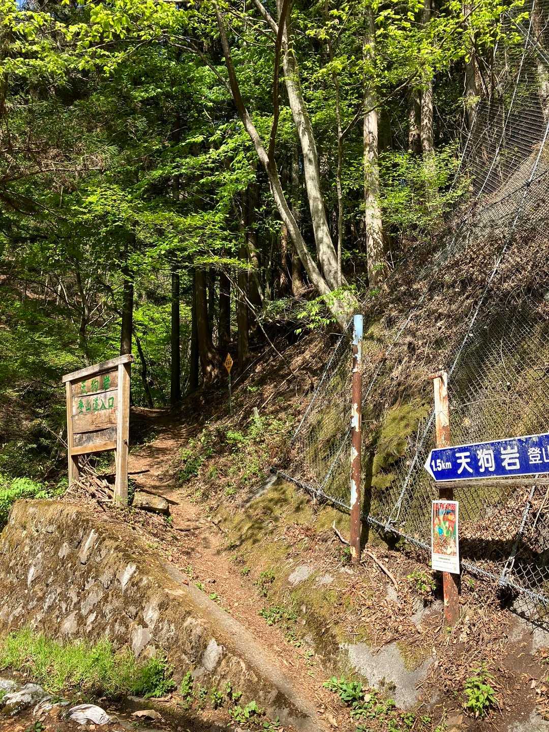 天狗岩登山口-天狗岩 往復コースの写真