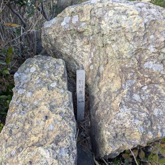 別所奥山頂に到着。この標識、探すのに難儀した。