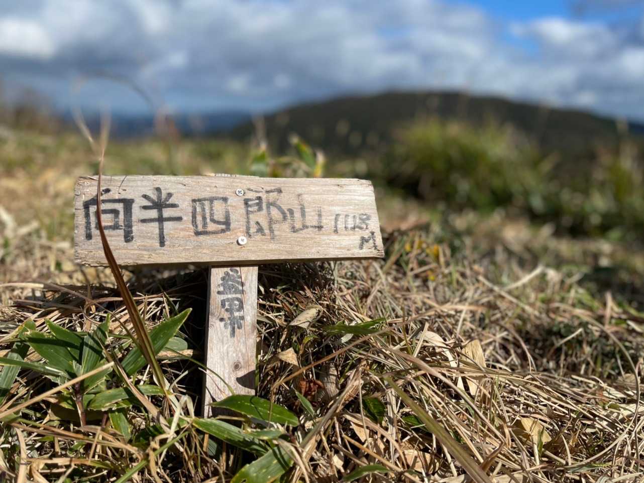 ひとつ目のピーク、向半四郎山！