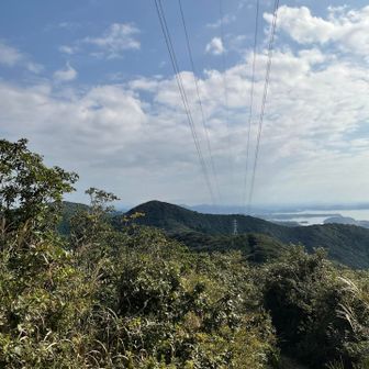 座談山から富士山見えず