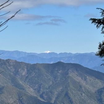 山頂からは富士山がこんにちは。
