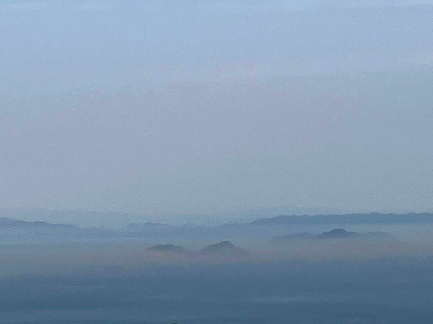 雲海、じゃなくてホンマもんの海