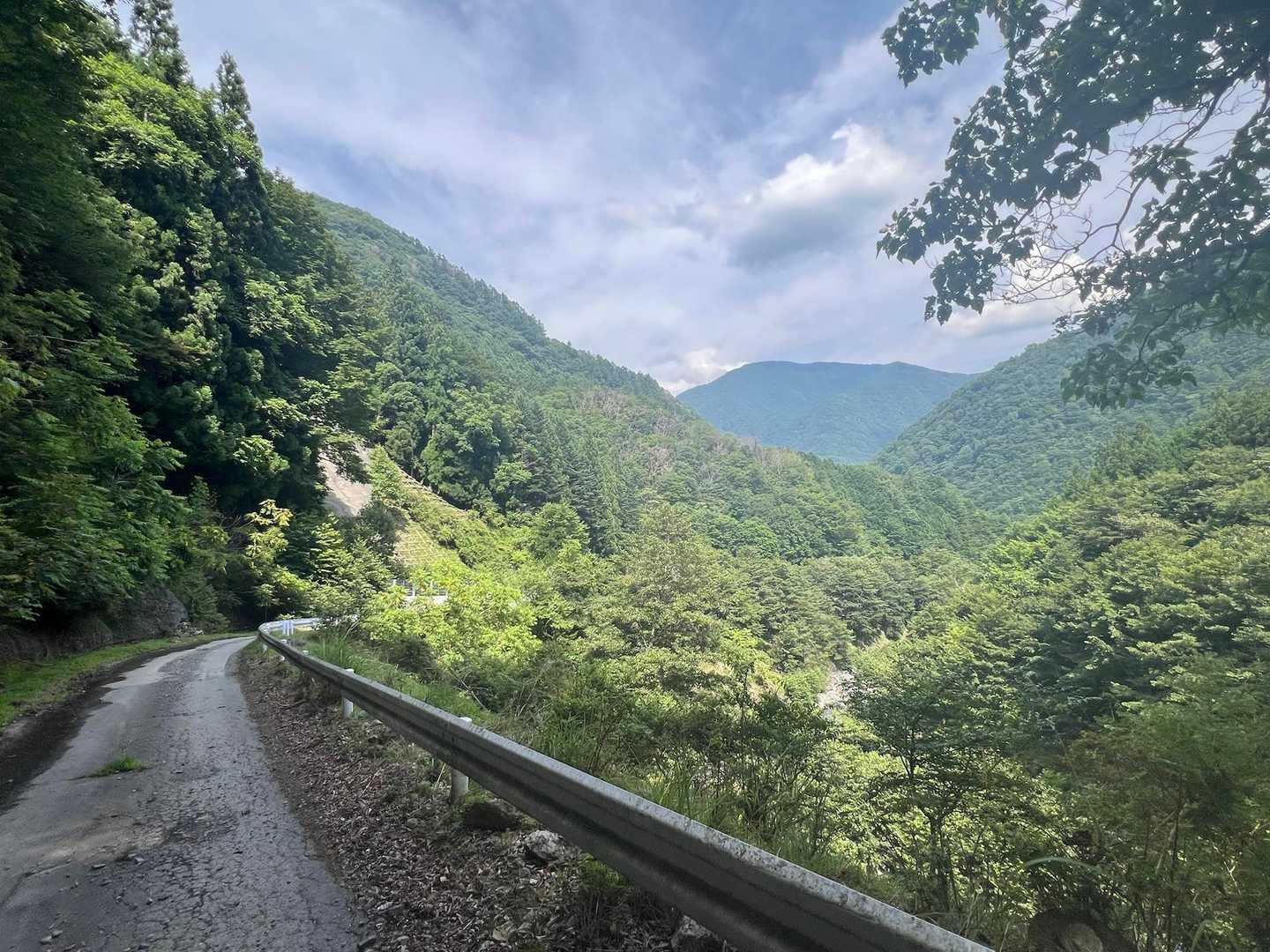 舗装路をひたすらバス停へ向かう。
トラバースが長かったので平坦な広い道がありがたい。