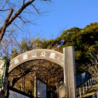 駅から3分で登山口。
階段を登ります