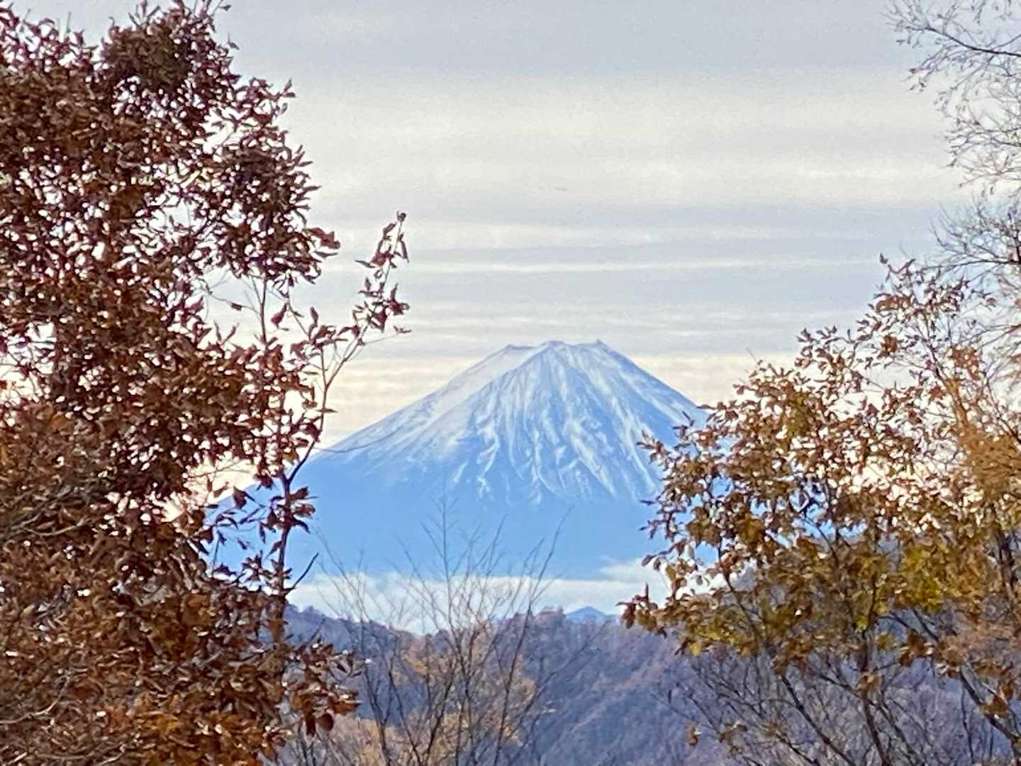 昨日よりくっきり富士山が見えた