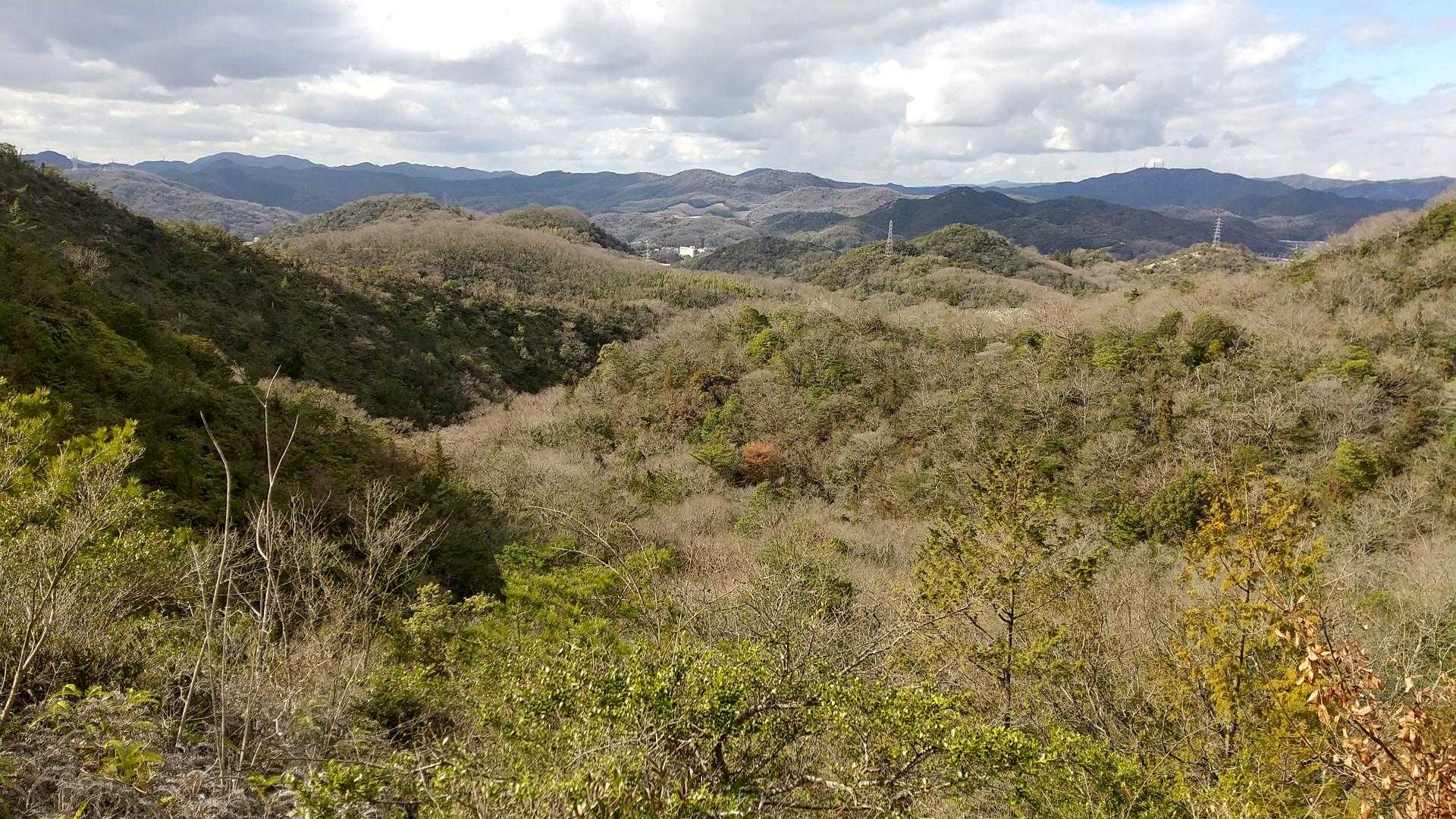 途中の山景色