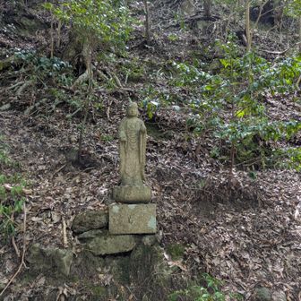 旧千燈寺跡地の仁王像の向かいにありました　これはまた仁聞菩薩様？