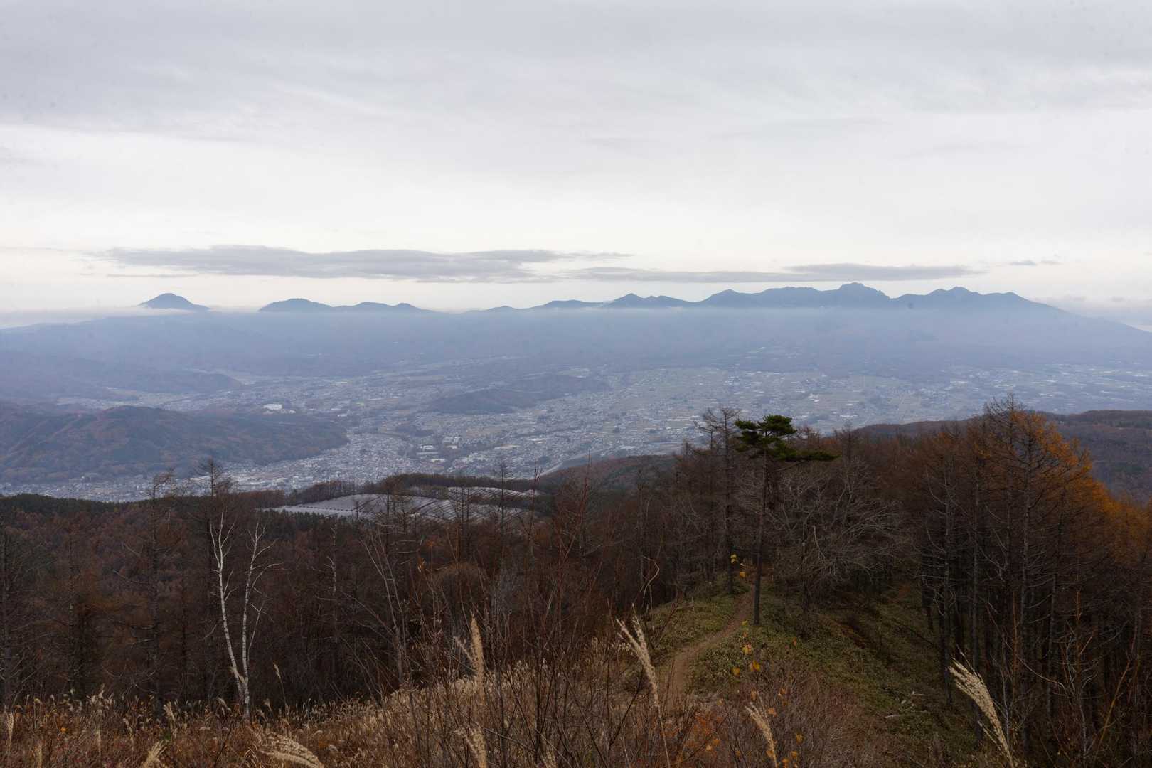 八ヶ岳の北から南まで一望できます