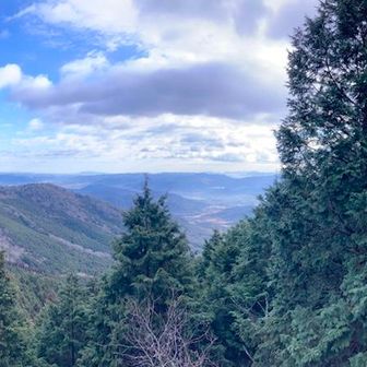 東見台からのパノラマ。広島大学方面