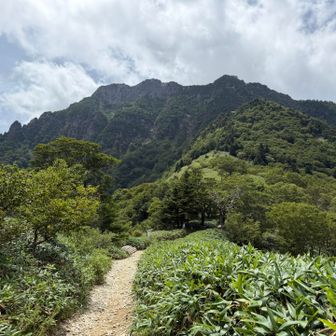 石鎚山を振り返る