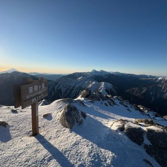 東駒ヶ岳から🥇🥈🥉