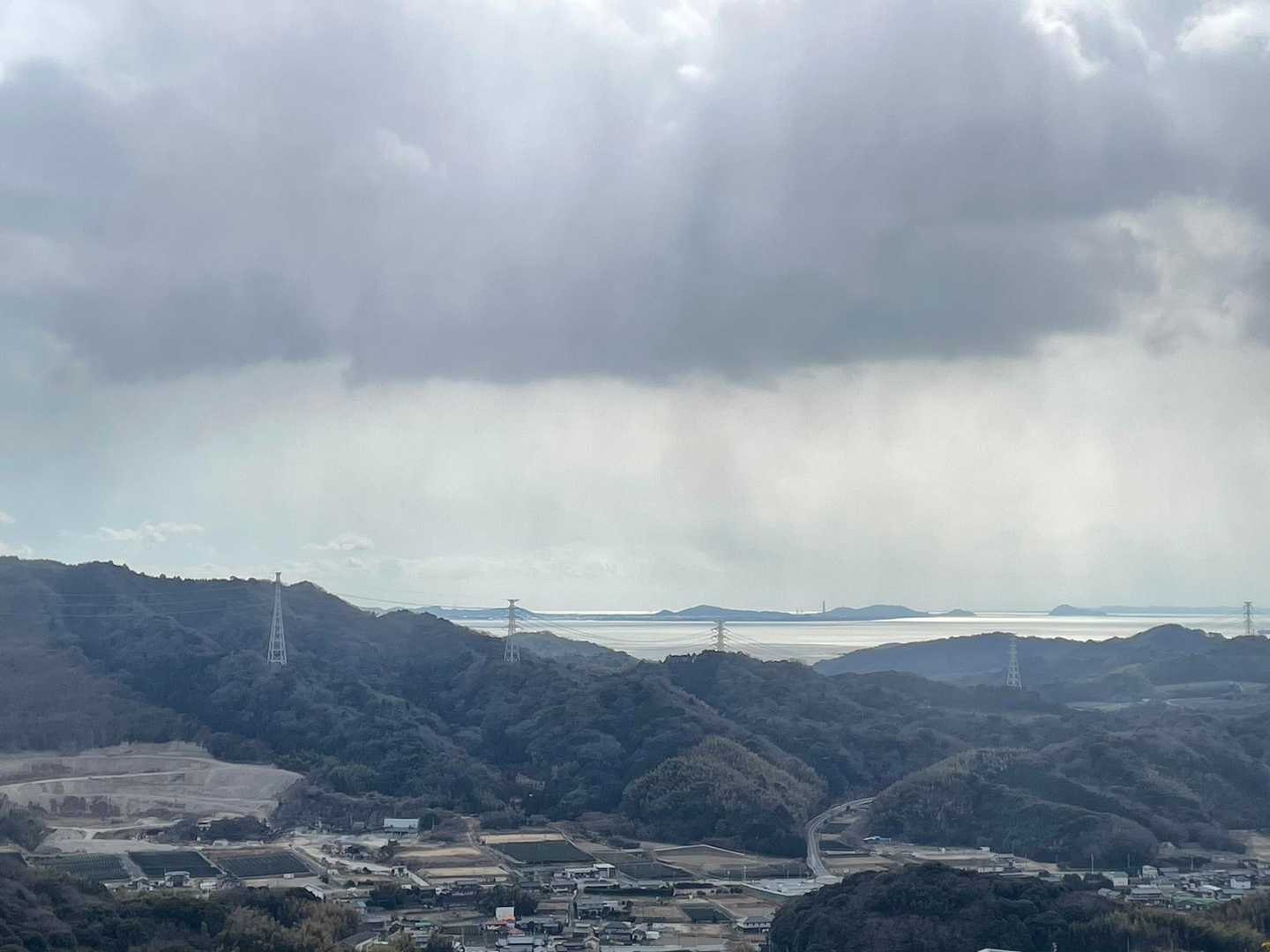 眺望良きですが雪がチラチラ☃️