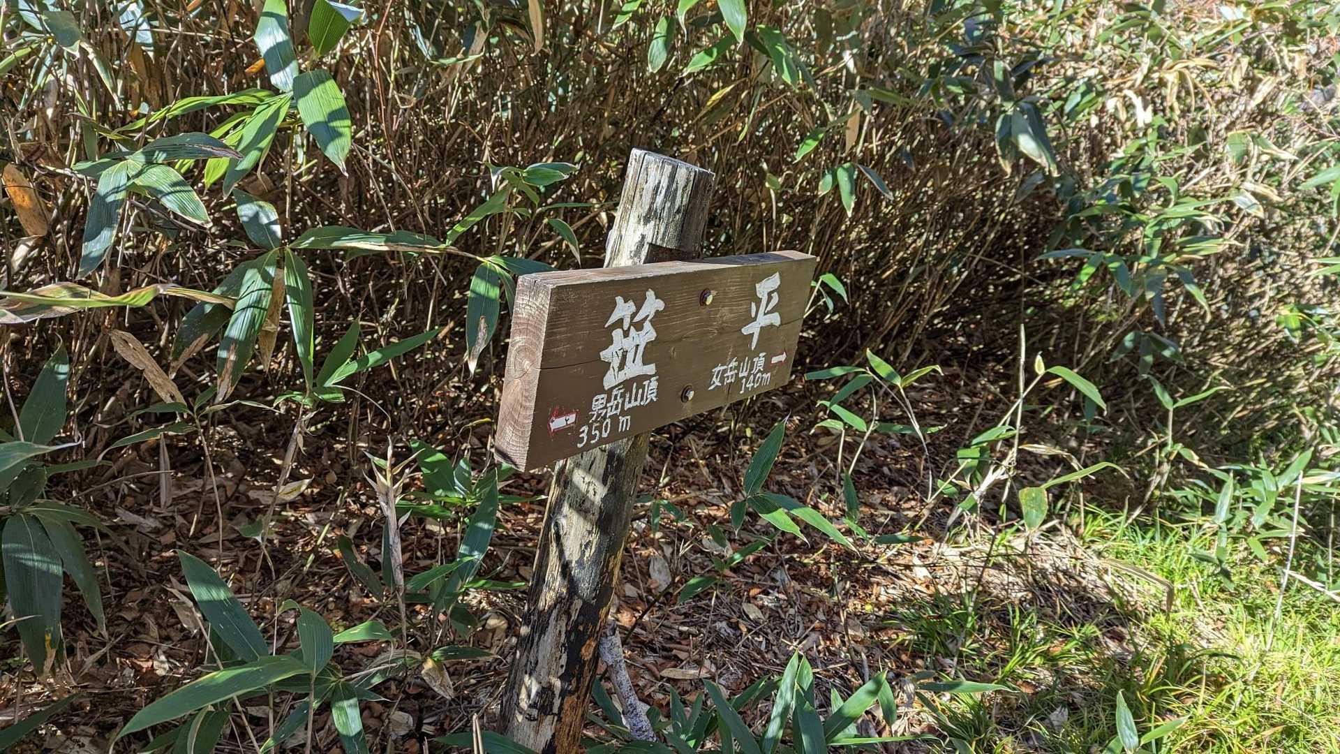 一旦コルの笹平まで下りてきて女岳へ登ります！
急坂でロープが張ってありますので掴まりながら登ります🧤