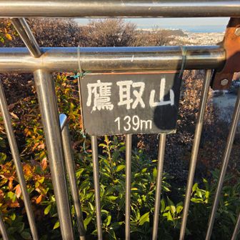 鷹取山山頂標識