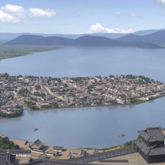 VR天主からの琵琶湖