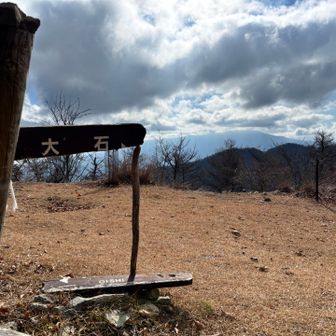 この先の大石峰山(片道5分位)まで行く予定だったが、完全に失念…とっとと下山しましたとさ笑
