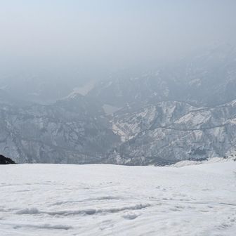 田子倉は靄の中