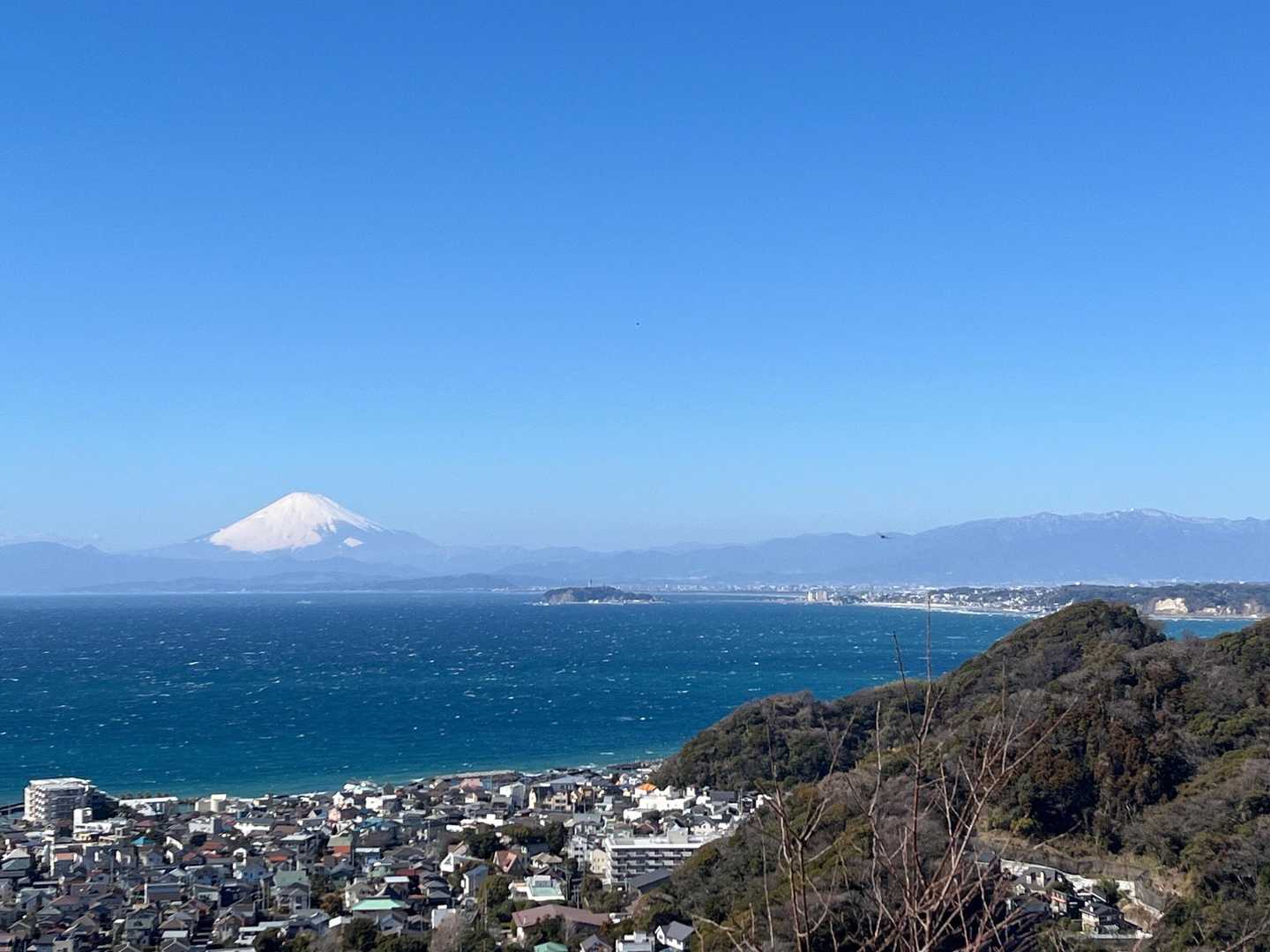 東逗子駅-東逗子駅バス停-高塚-観音塚-仙元山-葉山教会- 縦走コースの写真