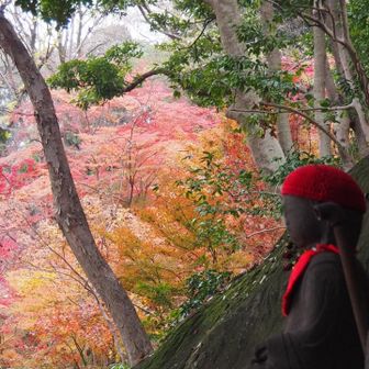 お地蔵さまと紅葉🍁