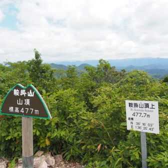山頂。白山は見えず