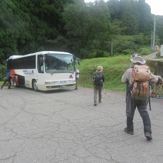 スキー場ロッジ到着