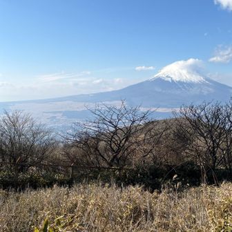 富士山に雲が掛かっていた