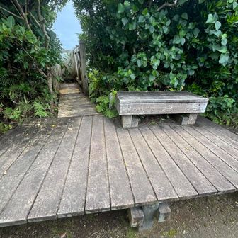 反対側に展望デッキがあります。