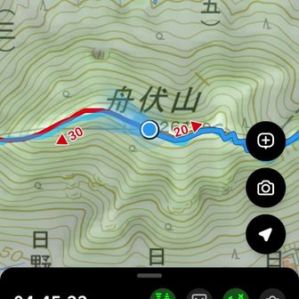 舟伏山到着、これで後の登りは金華山のみか