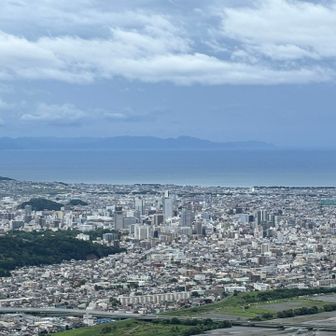 画面上部は伊豆半島🤩