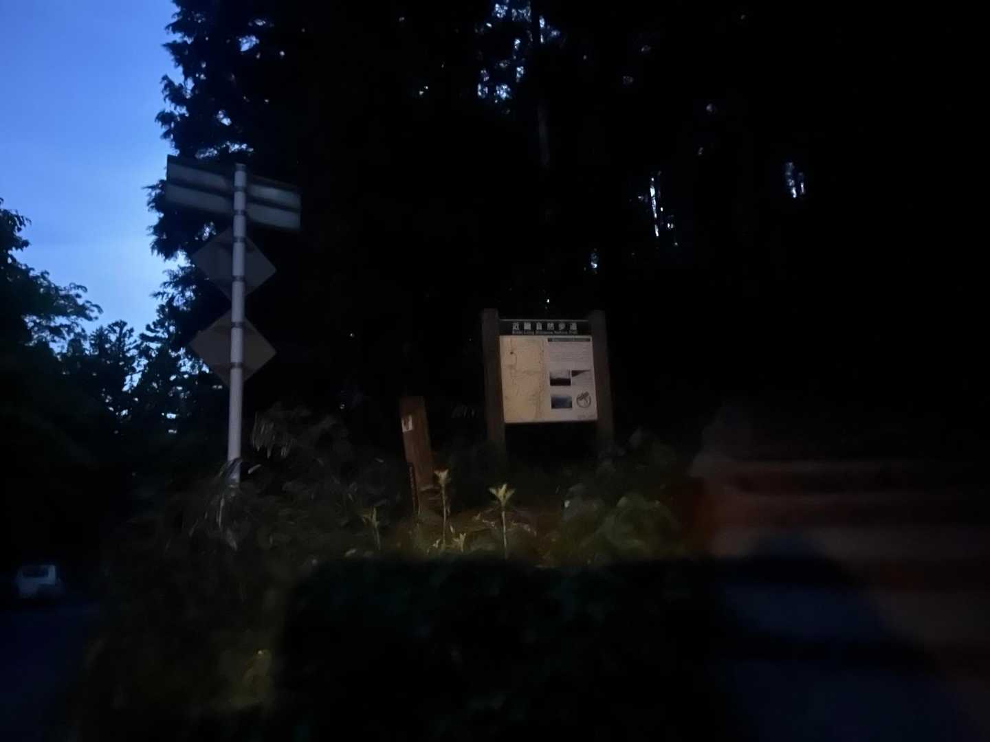 本当は日の出に間に合うように
スタートを早くしていましたけど、
何より暗いのが怖い私は無理でした。
これでも暗くて怖い😱