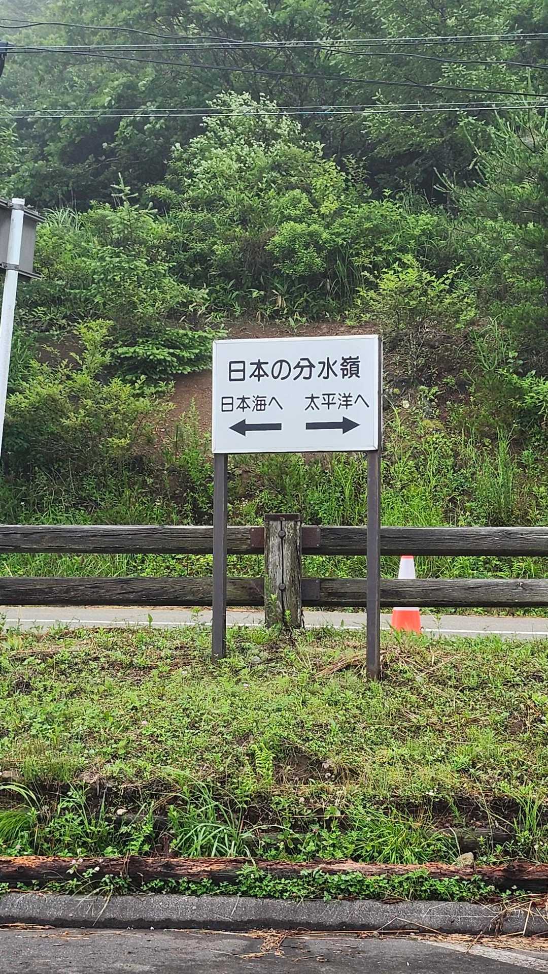 全然そんな尾根でもないのに...。良く地図をみると、確かに左半分は千曲川経由で日本海に行くのね。